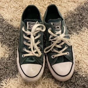 Green Velvet Converse